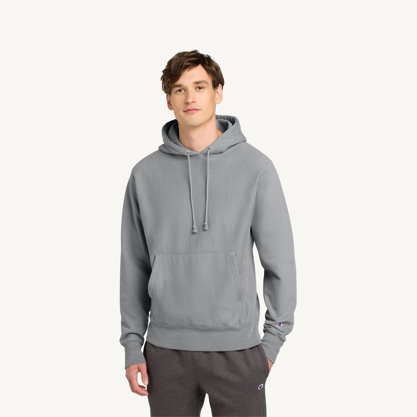 Champion® Reverse Weave® Garment-Dyed Hooded Sweatshirt GDS101